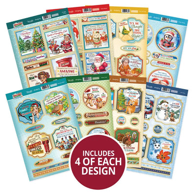 Kit de décorations de luxe pour cartes « Christmas Crackers »