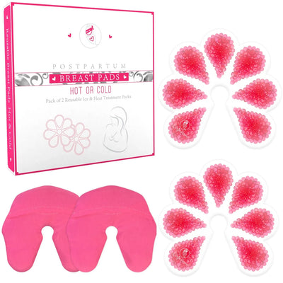 Ensemble de 2 coussinets thérapeutiques pour seins Ninja Mama (chaud ou froid)