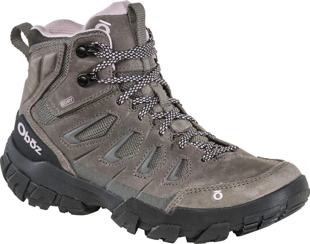 Bottes de randonnée mi-hautes imperméables en cuir Oboz Sawtooth X pour femmes