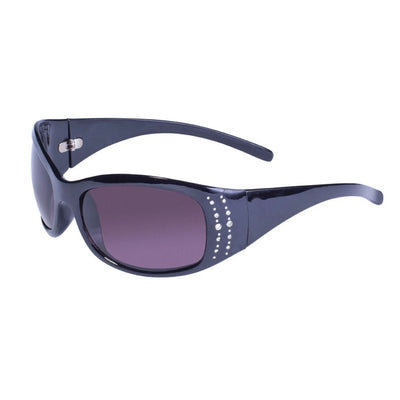 Global Vision Marilyn 2 pour Femmes. Lunettes de moto noires lustrées avec strass.