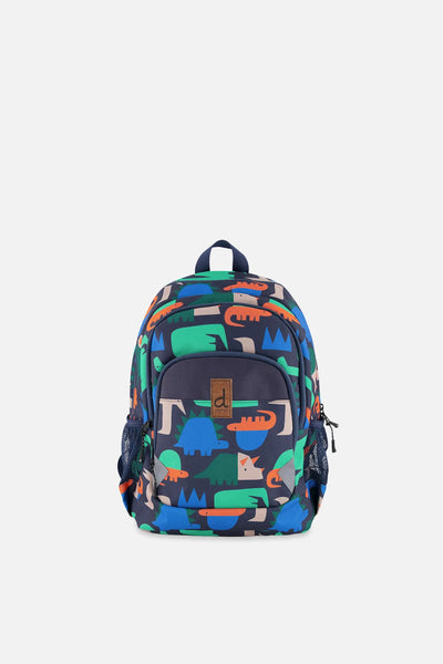 Petit sac à dos pour enfants imprimé dinosaures bleu marine