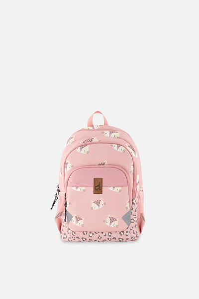 Petit Sac à Dos pour Enfants Imprimé Léopard Rose