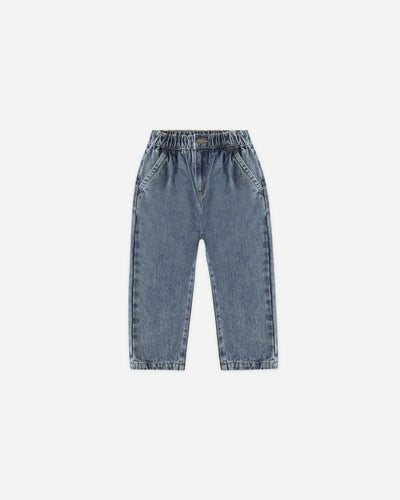 Pantalon ample | Denim indigo | Rylee & Cru