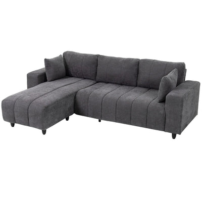 Sectionnel Réversible Wilshere avec Chaise Changeable - Gris