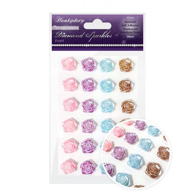 Diamants Scintillants - Roses Nacrées - Couleurs Pastel