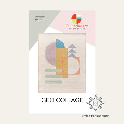 Quiltachusetts - Patron de courtepointe Geo Collage