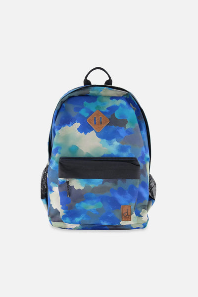 Sac à dos pour enfants, camouflage bleu et gris