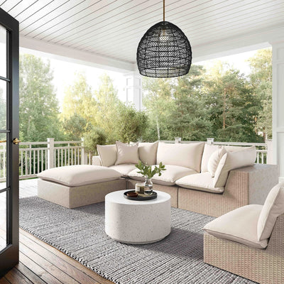 Ensemble modulaire Sunbay 4 pièces en osier naturel - Beige