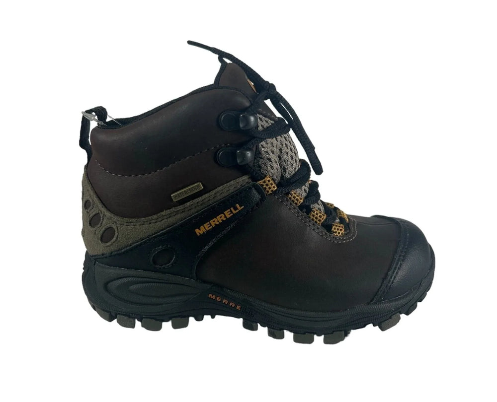 Merrell Chameleon LTR Mid Argile Brun, Chaussures de Randonnée pour Enfants, Taille 10 US Enfant