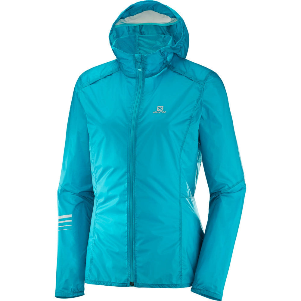 Salomon Chandail à Capuchon Coupe-Vent Lightning pour Femmes