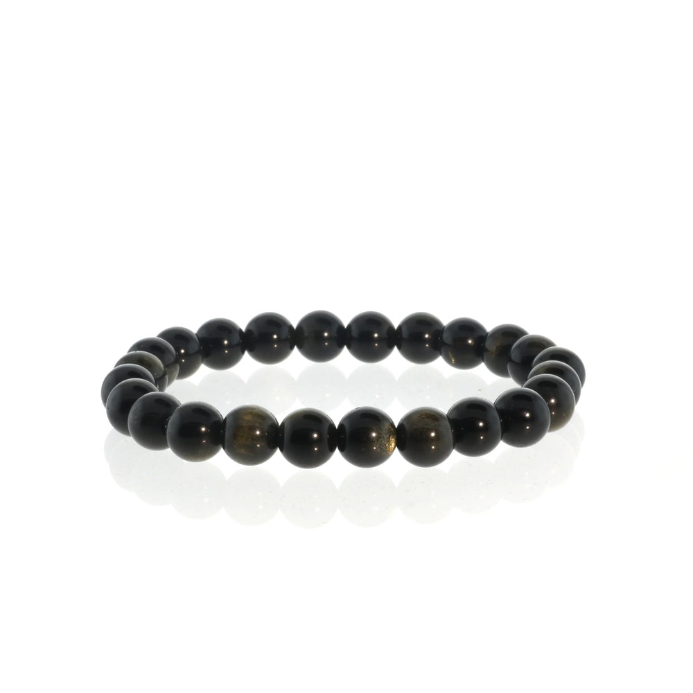 Obsidian Bead Bracelet