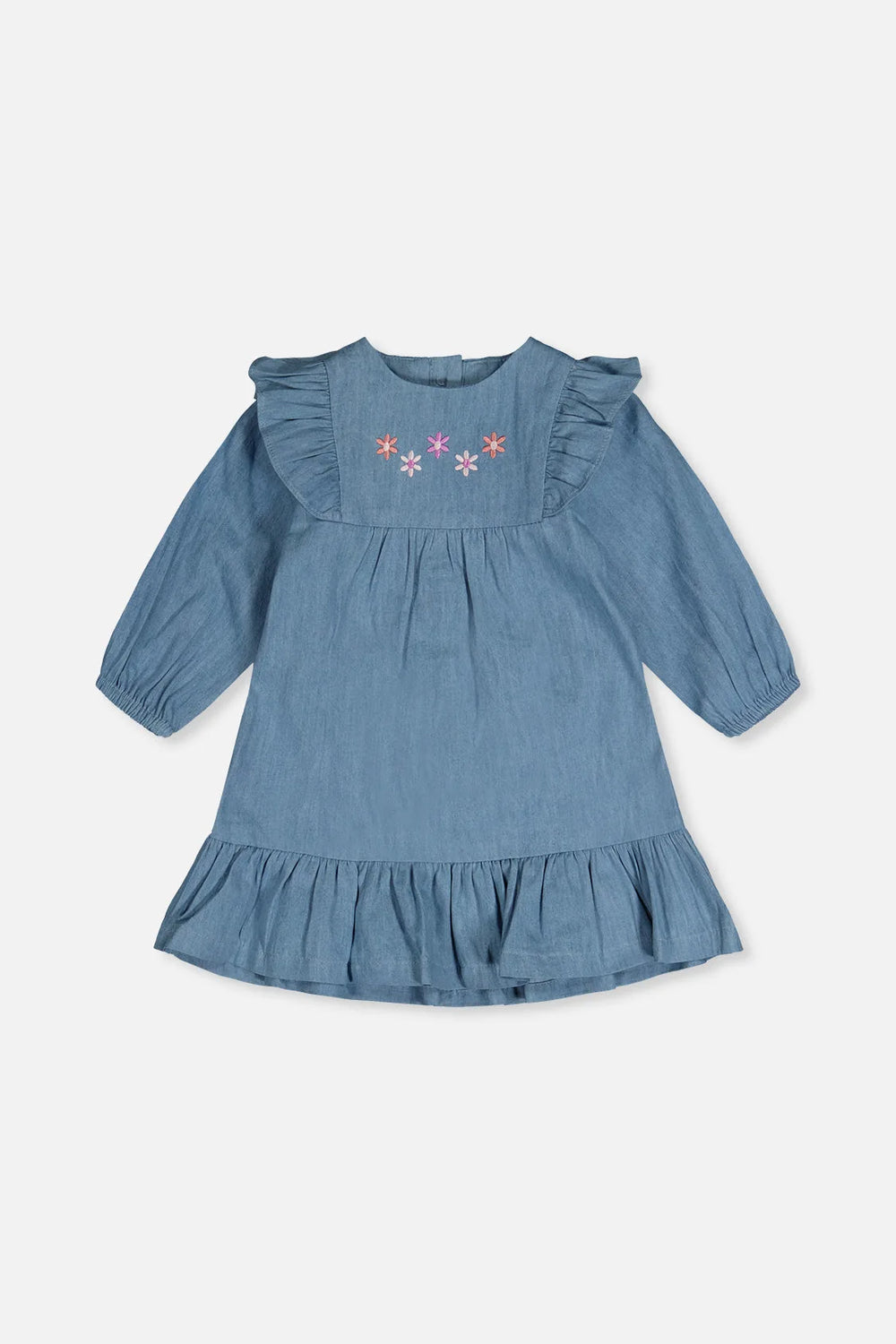 Robe chambray denim bleu pâle