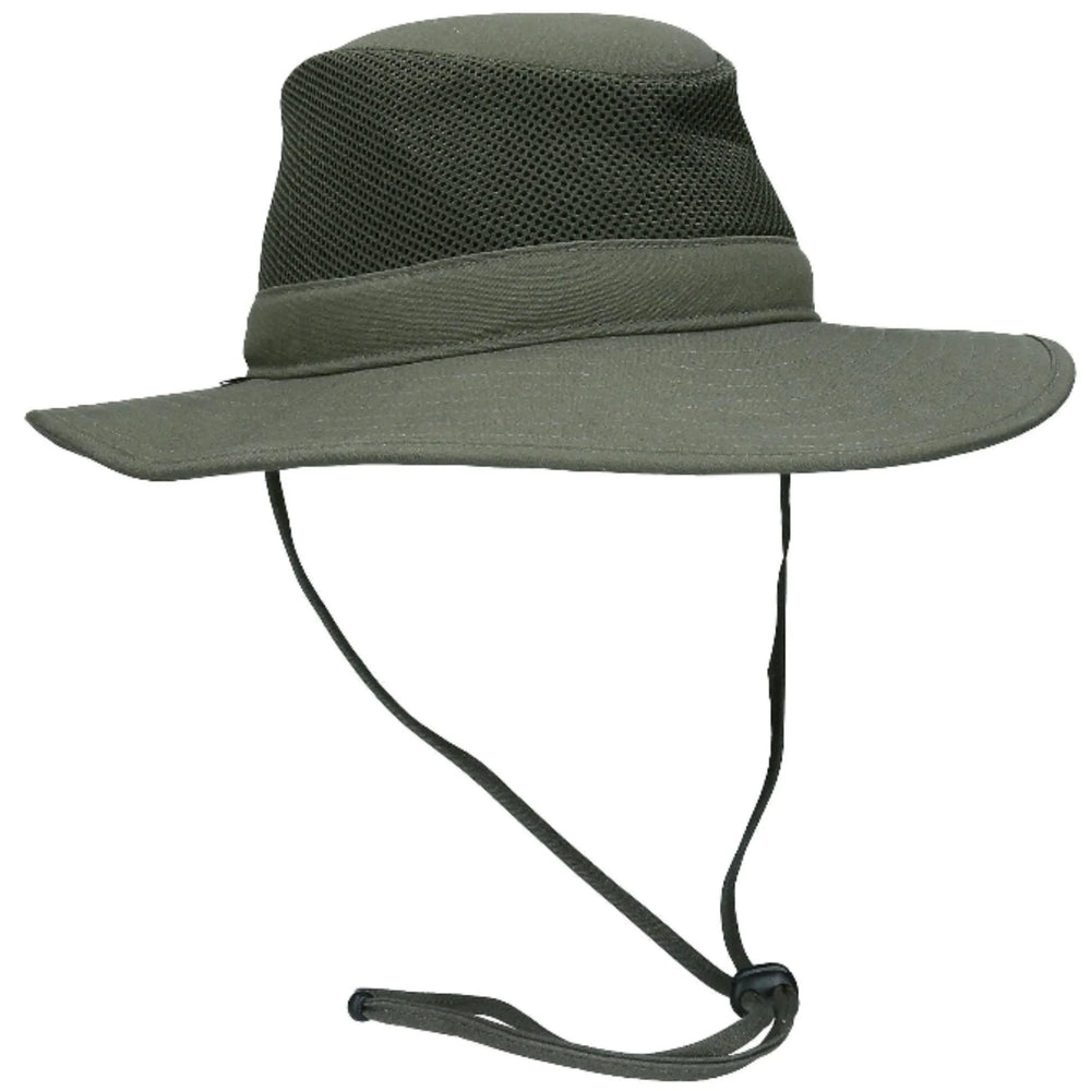 Chapeau d'été CTR Altitude à larges bords en coton bio avec ventilation, UPF 50+