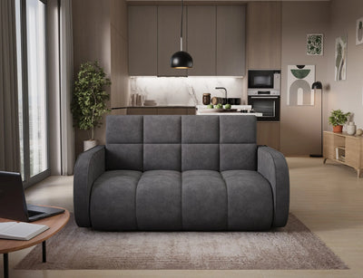 Canapé-lit Deverio 3 places, format condo, gris foncé