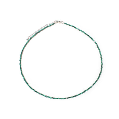 Malachite Bead Necklace - 2-3mm
