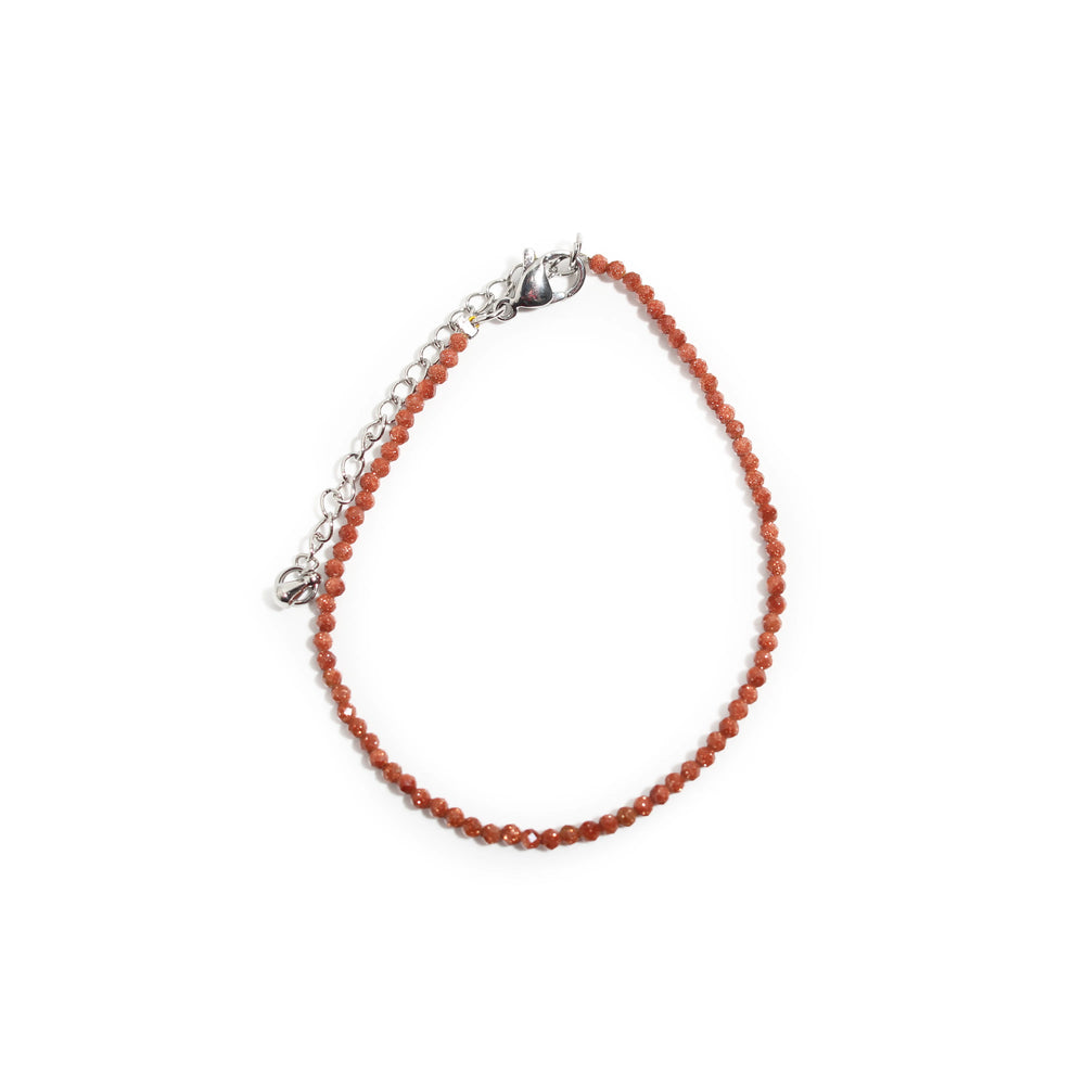 Bracelet en Goldstone Brun - 2-3mm