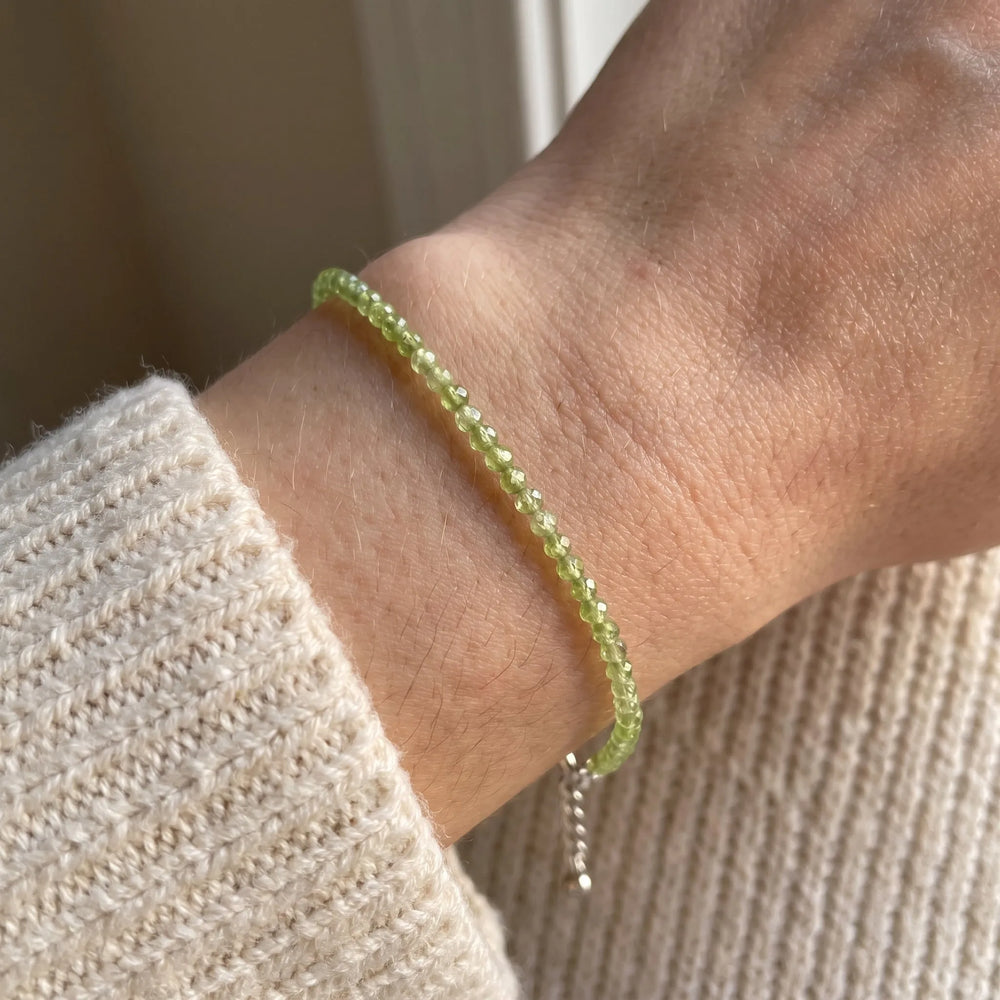 Peridot Bracelet - 2-3mm