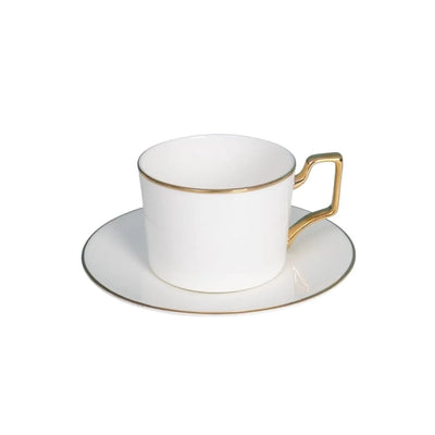 Ceramic Coffee Cups & Saucers 7 Oz - Set of 6+6
