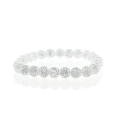Bracelet Rond en Quartz craquelé - 8mm