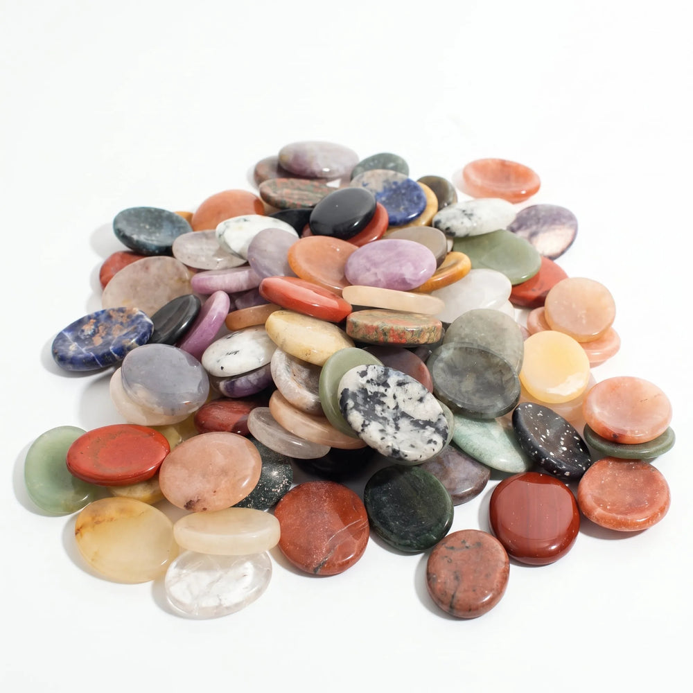 Pierres de méditation en pierres mélangées - Paquet de 100