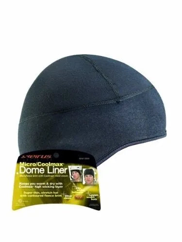 Doublure de casque Seirus Coolmax Micro Dome extensible en molleton, taille unique