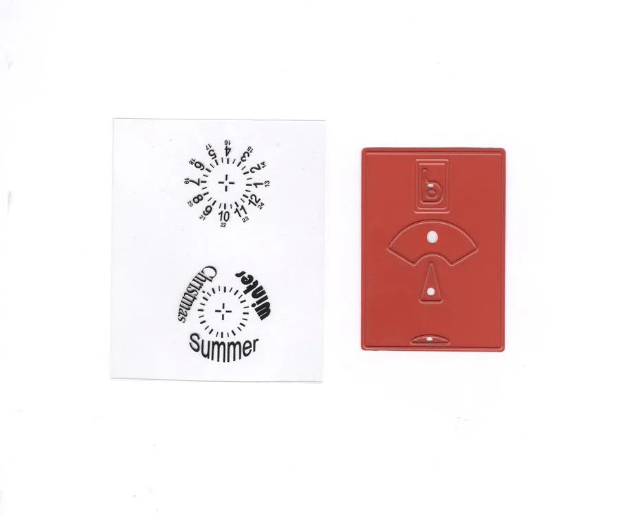 Moule de découpe et gaufrage / Tampon transparent - Carte de stationnement