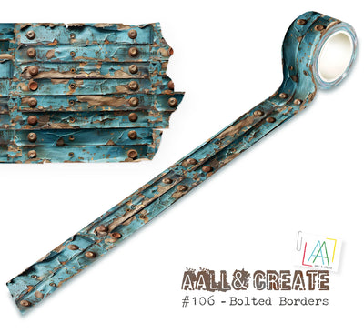 AALL and Create - Ruban washi - Bordures boulonnées