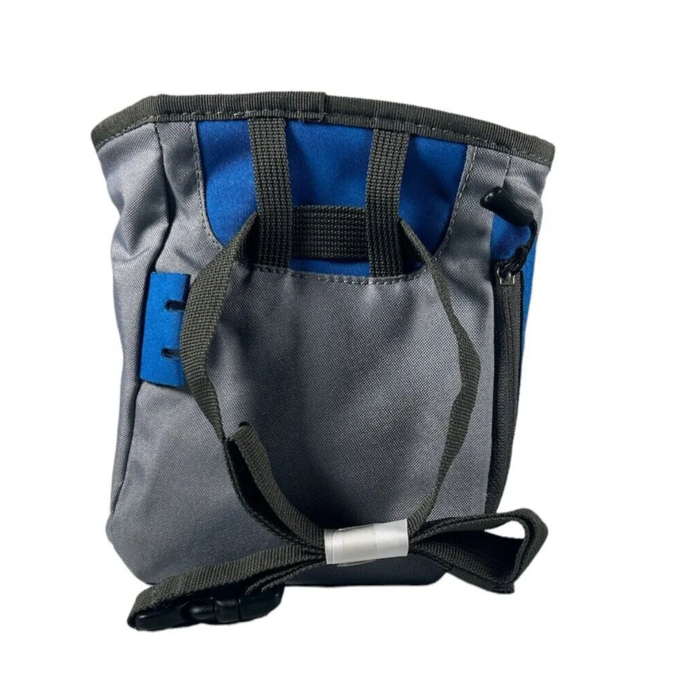 Europe Bound Fleece Lined Chalk Bags with Belt Loop, Shoulder Strap & Zip Pocket