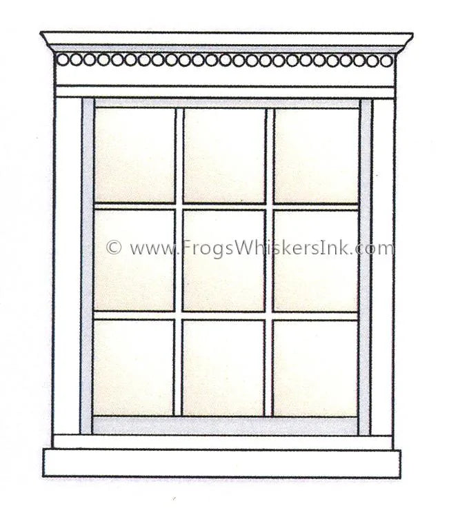 Frog's Whiskers Ink Stamp - Window