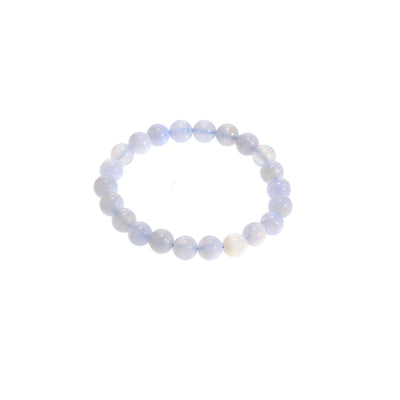 Bracelet en Agate Dentelle Bleue