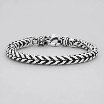 Men's Heavy Duty Wheat Chain Stainless Steel Bracelet Biker Jewelry