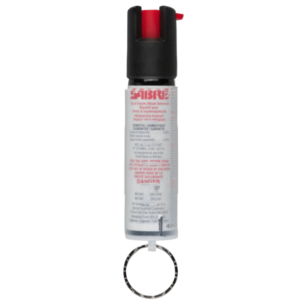SABRE Vaporisateur Dissuasif pour Chiens et Coyotes 22g Force Maximale avec Porte-clés