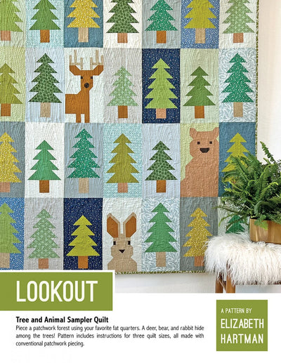Lookout - Tree and Animal Sampler Quilt Pattern by Elizabeth Hartman