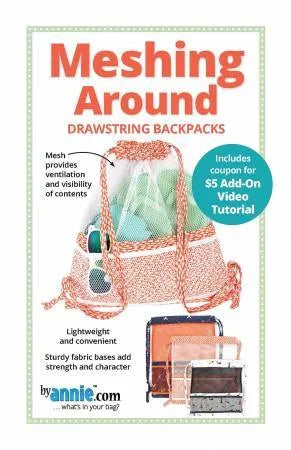 Meshing Around Drawstring Back Pack - By Annie