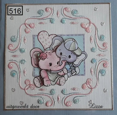 Motif de broderie numérique Laura's Design - Cadre carré tournoyant