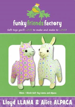 Lloyd Llama & Alice Alpaca Pattern by Funky Friends Factory