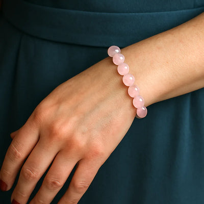 Bracelet en Quartz Rose