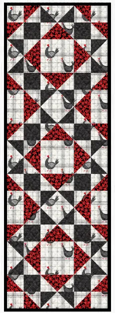 Hen House - Meadow Star Table Runner Pattern - Download