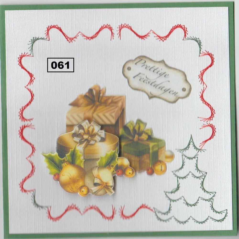 Motif de broderie numérique Laura's Design - Cadre de Noël