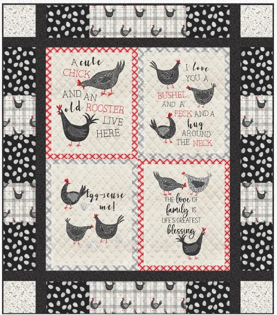 Hen House - Panel Quilt Pattern - Download