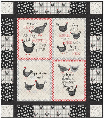 Hen House - Panel Quilt Pattern - Download