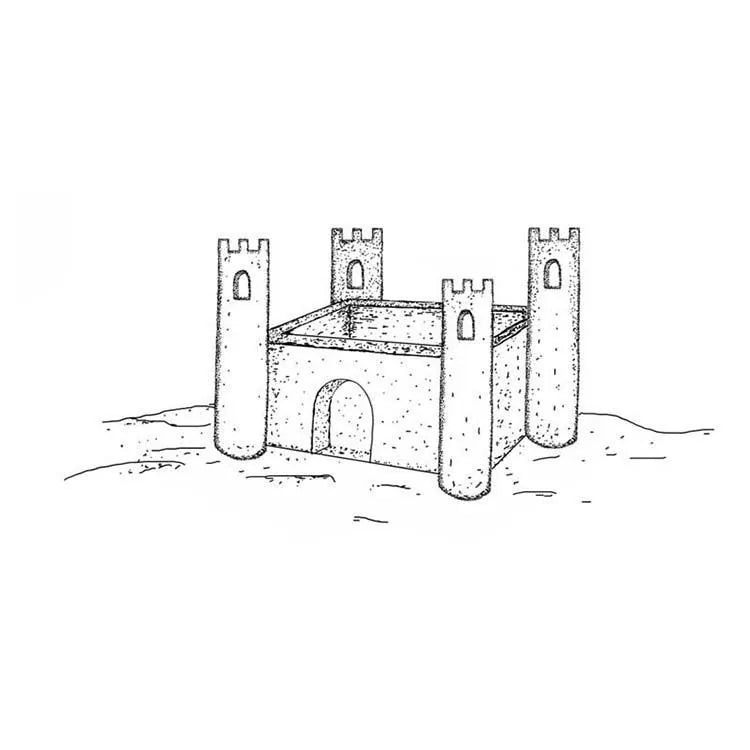 Frog's Whiskers Ink Stamp - Sandcastle
