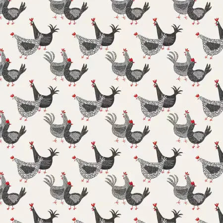 Hen House - Cream Roosters and Hens - 55250101-01
