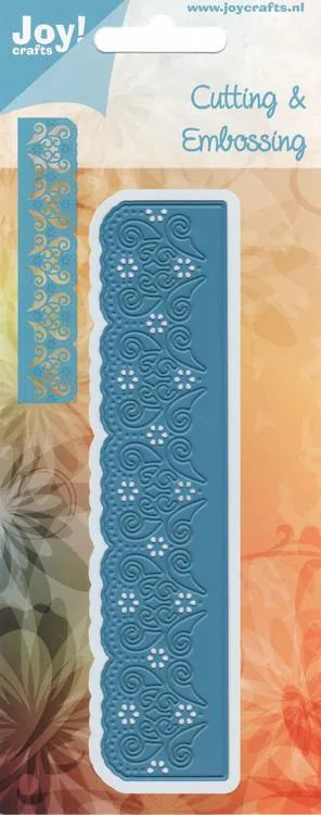 Joy Crafts Cut & Emboss Die - Border With Carving & Flowers