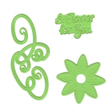 Matrice de découpe, de gaufrage et de broderie Joy! Crafts - Fleurs pour un ami