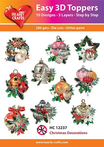 Hearty Crafts Faciles Superpositions 3D Décorations de Noël