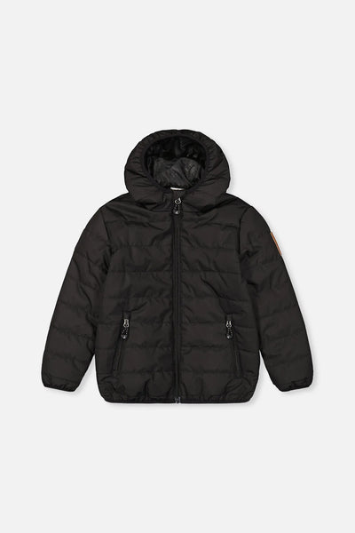 Insulating Quilted Mid-Season Jacket Black