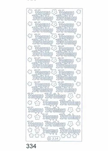 Deco Stickers - Happy Birthday
