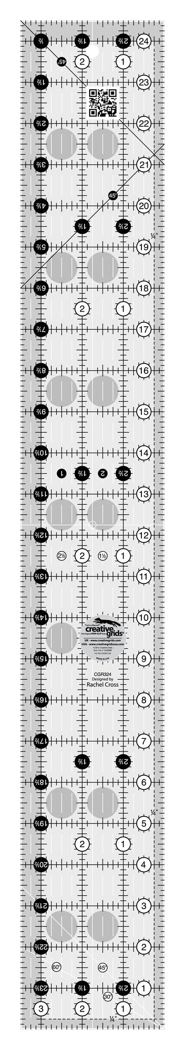 Creative Grids Quilt Ruler 3.5" x 24.5"