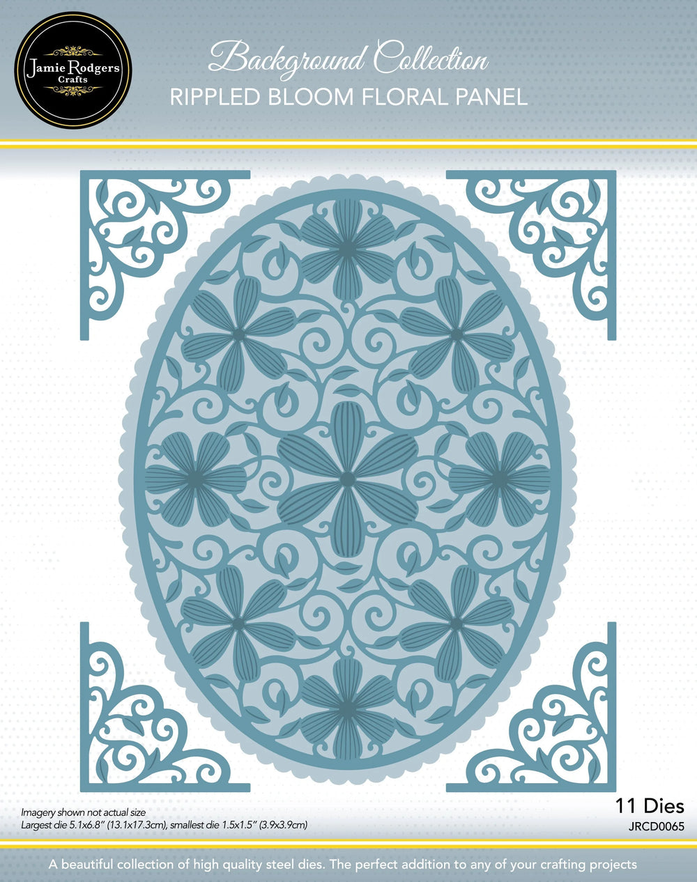 Jamie Rodgers Crafts - Rippled Blooms Oval Die Set